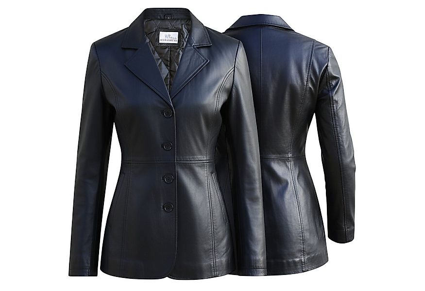 German Wear Ledermantel Trend 424C Schwarz Damen Ledermantel Jacke aus Lamm günstig online kaufen