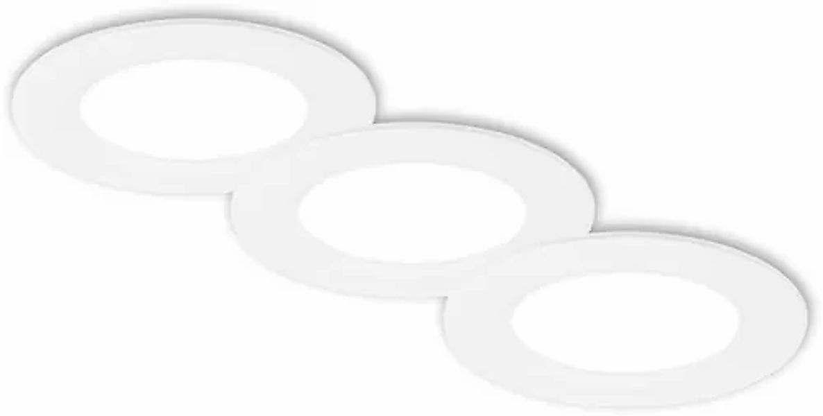 Briloner Leuchten LED Deckeneinbaustrahler, 3er-Set, je 3 Watt, LED fest in günstig online kaufen