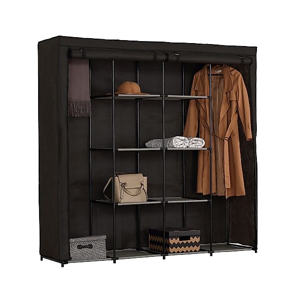 HTI-Living Stoffschrank Stoffschrank XL Lena Dunkelgrau günstig online kaufen