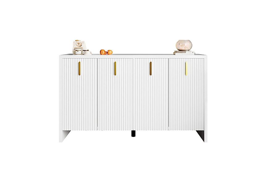 Merax Sideboard mit vier Türen und verstellbaren Einlegeböden, Kommode mit günstig online kaufen