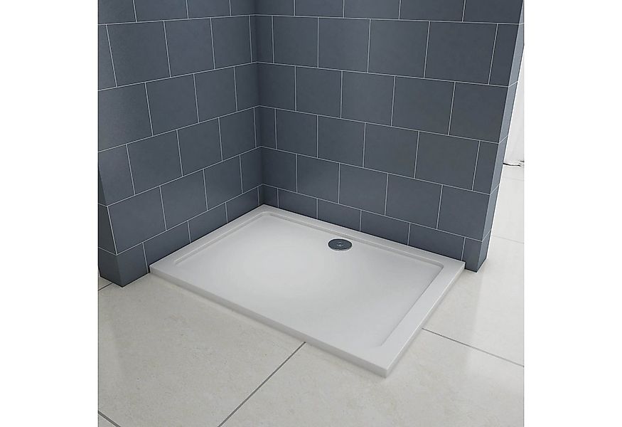 Duschparadies Eckduschwanne 90mm Abfluss Rechteck Duschtasse Duschwannen, 8 günstig online kaufen