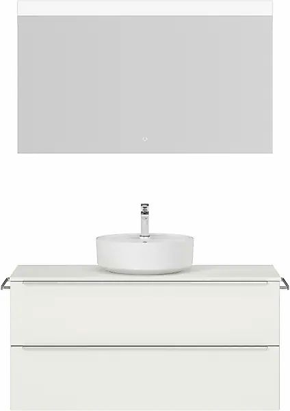 nobilia® Badmöbel-Set »Alvene« vormontiert, mit Soft-Close, 2 Stk. tlg. günstig online kaufen