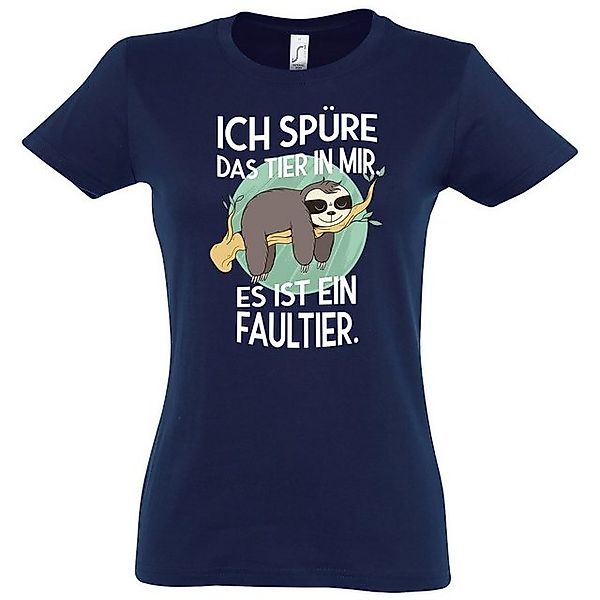 Youth Designz T-Shirt Das Tier in mir Faultier Damen T-Shirt mit trendigem günstig online kaufen