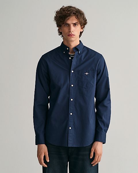Gant Langarmhemd 3000100 Herren Regular Poplin Hemd günstig online kaufen
