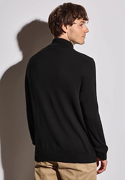 STREET ONE MEN Rollkragenpullover, aus reiner Baumwolle günstig online kaufen