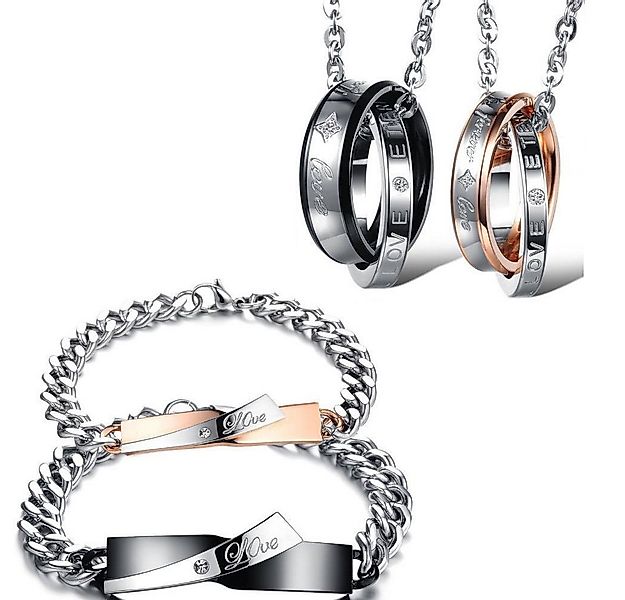 Kim Johanson Schmuckset Endlose Liebe (Set, 4-tlg), Pärchen Schmuckset mit günstig online kaufen