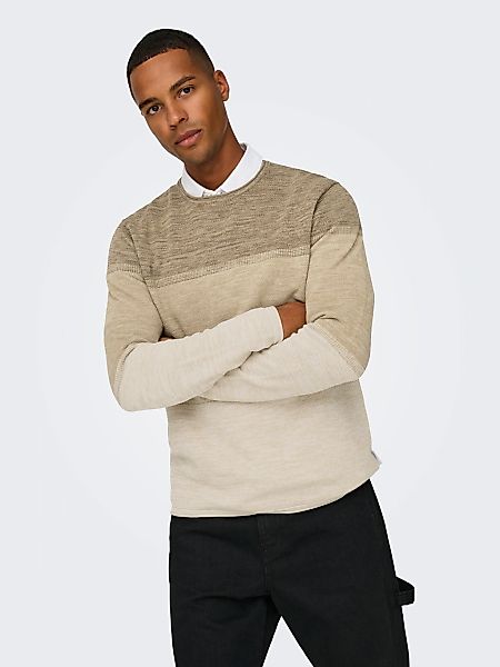 ONLY & SONS Strickpullover "ONSFELIX REG 12 CREW KNIT NOOS" günstig online kaufen