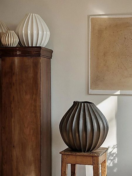 Broste Copenhagen Dekovase Broste Copenhagen Wide Keramik Vase günstig online kaufen