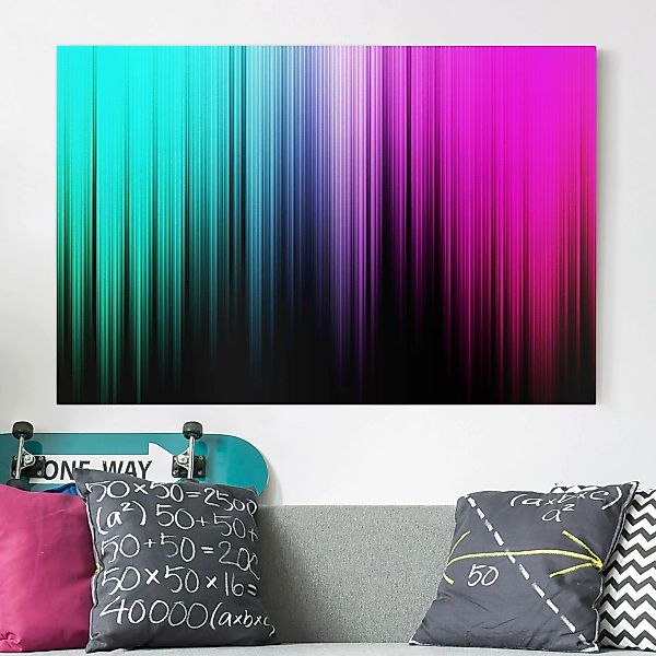 Leinwandbild Muster - Querformat Rainbow Display günstig online kaufen