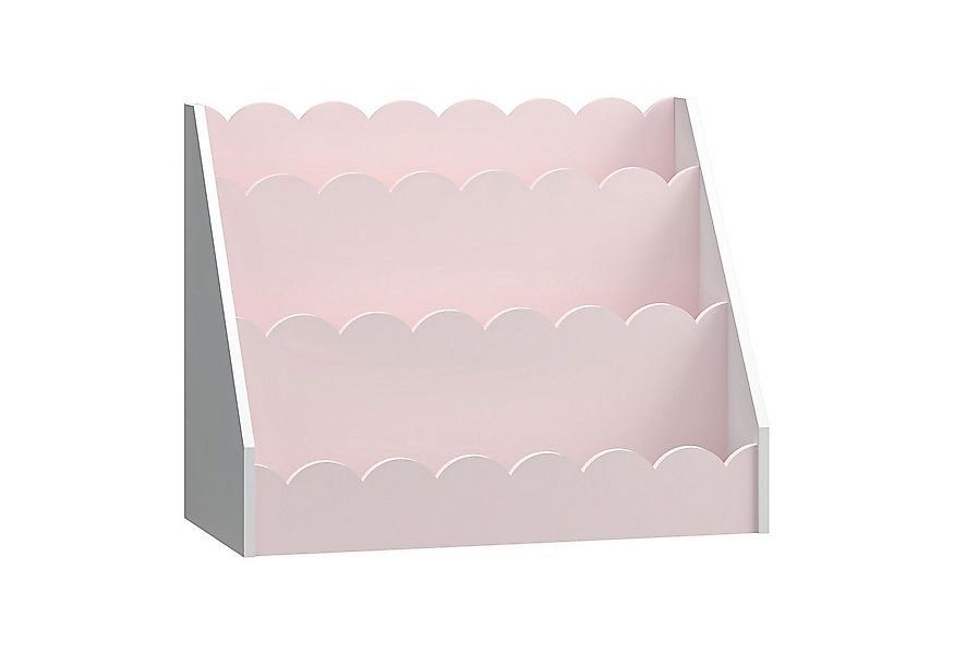 en.casa Kinderregal, »Vestnes« 48x61x30 cm in Wellendesign Cotton Candy/Wei günstig online kaufen