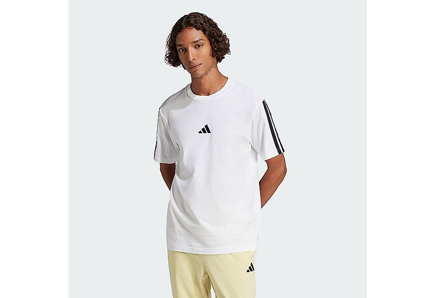 adidas Sportswear Poloshirt ESSENTIALS 3-STREIFEN SINGLE JERSEY T-SHIRT (1- günstig online kaufen