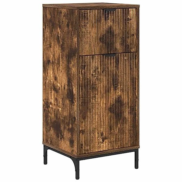 vidaXL Badezimmerschrank mit Tür Geräucherte Eiche 39,5 x 36 x 88 cm 883399 günstig online kaufen