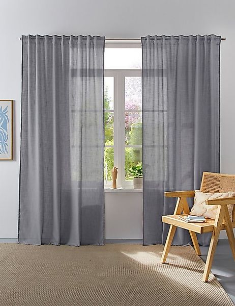 Home affaire Collection Vorhang Linsdorf (1 St), Multifunktionsband, halbtr günstig online kaufen