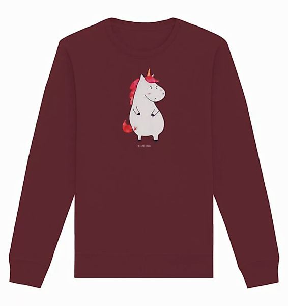 Mr. & Mrs. Panda Longpullover Einhorn Wut Größe XXL - Burgundy - Geschenk, günstig online kaufen