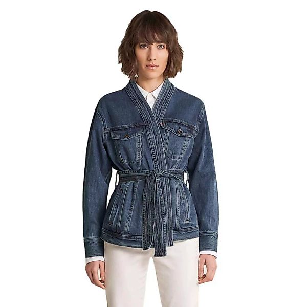 Salsa Jeans Kimono Made In Trucker-jacke XL Blue günstig online kaufen