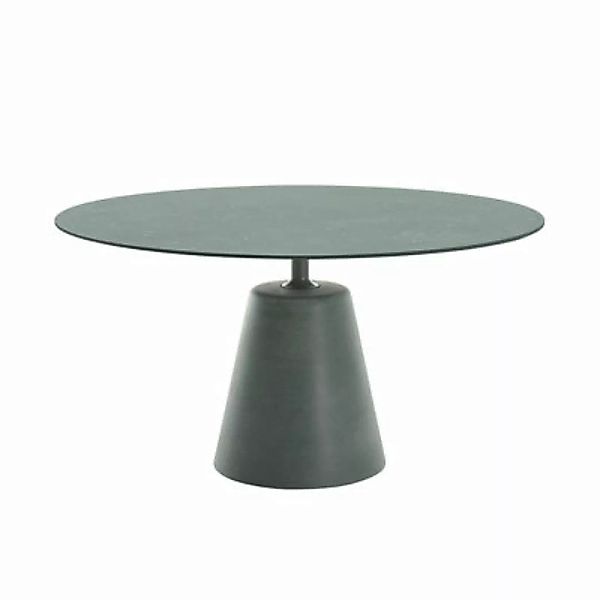 Runder Tisch Rock OUTDOOR stein grün / Ø 140 cm - Beton - MDF Italia - Grün günstig online kaufen