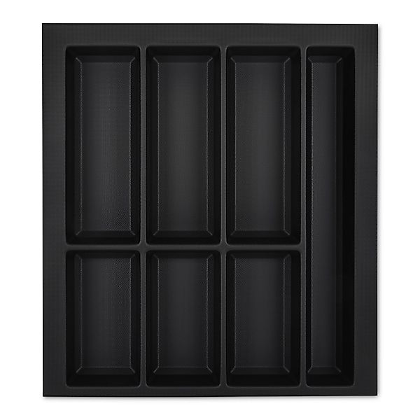 SOTECH Orga-Box VII Besteckeinsatz Schwarz 500 mm Höhe 50,5 mm mit Softtouc günstig online kaufen