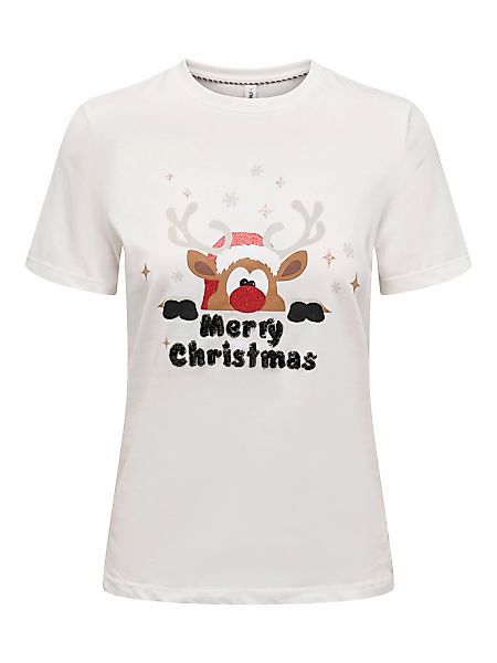 ONLY "ONLXMAS YRSA CHRISTMAS REG S/S TOP JRS" für Weihnachten günstig online kaufen