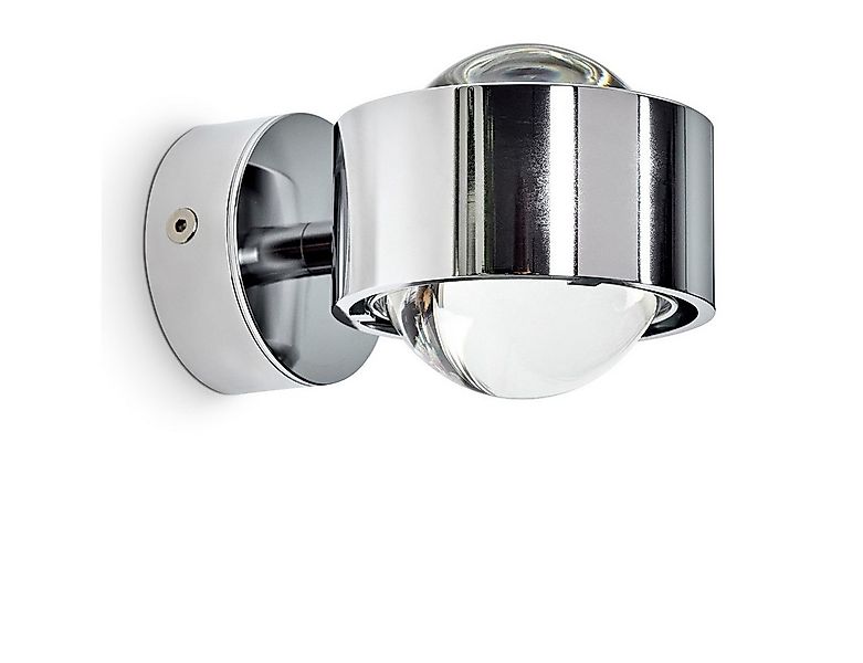 hofstein Wandleuchte »Osacca« Wandlampe geradlinig aus Metall mit Glas-Lins günstig online kaufen