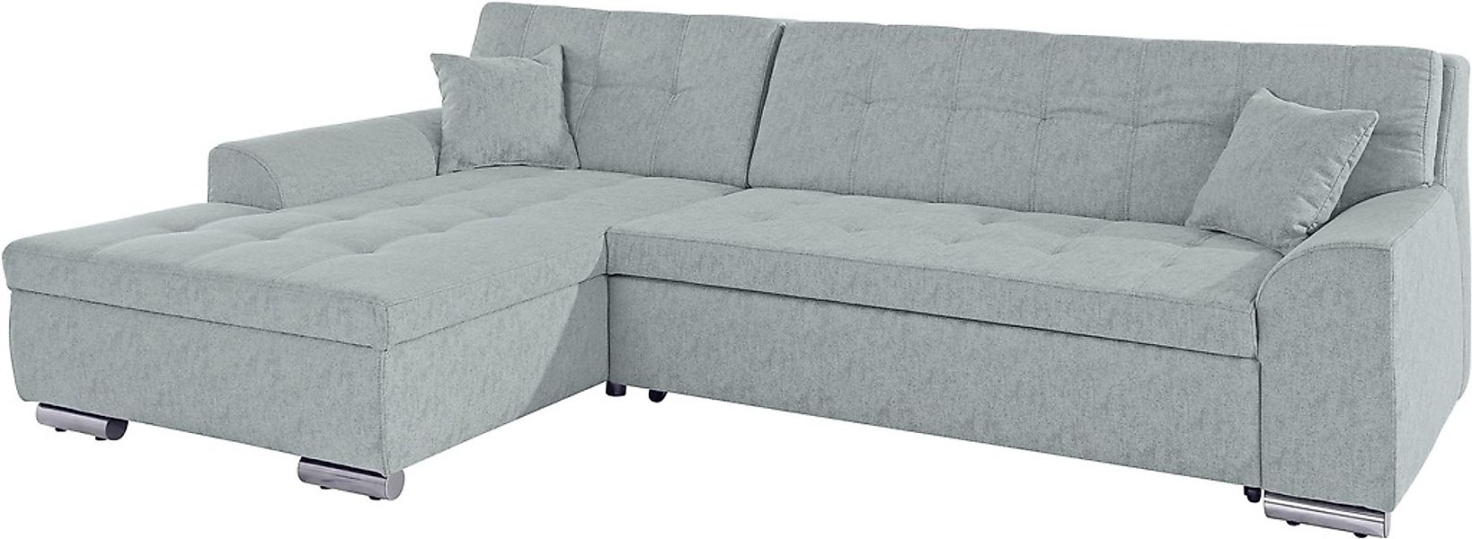 DOMO collection Ecksofa »Aversa, moderne Steppung im Sitz und Rücken, gesch günstig online kaufen