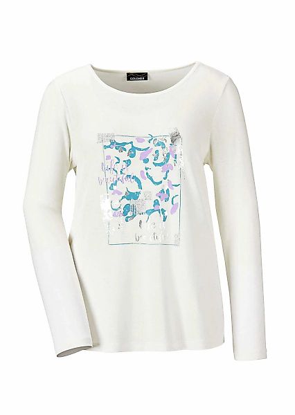 GOLDNER Print-Shirt "Kurzgröße Shirt" strechbequemer Viskosejersey günstig online kaufen