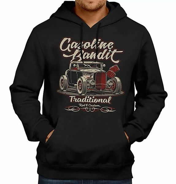 GASOLINE BANDIT® Kapuzensweatshirt im Original Rockabilly Biker Racer Desig günstig online kaufen