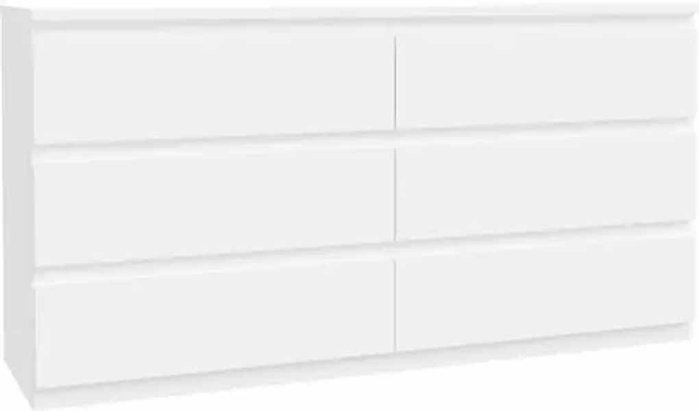 FORTE Kommode »Edmore« große Kommode, grifflose Front, Stauraum, 6 Schublad günstig online kaufen