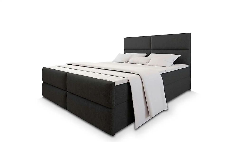 MASSENO Boxbett mit Bettkasten Mulen ¦ schwarz ¦ Maße (cm): B: 140 H: 98 Be günstig online kaufen