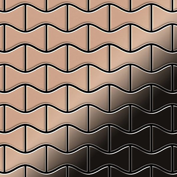ALLOY Mosaik Fliese Massiv Metall Kupfer Gewalzt Kupfer 1,6mm Stark Kismet- günstig online kaufen