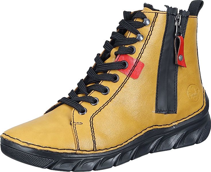 Rieker Stiefel Schnürstiefelette aus strapazierfähigem Synthetik günstig online kaufen