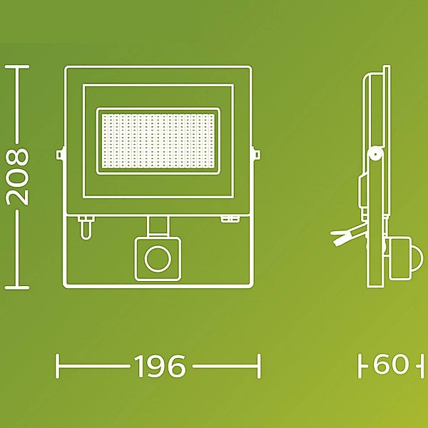 Philips LED-Außenstrahler Lois UE Sensor, 24 W, 3.000 K IP65 günstig online kaufen