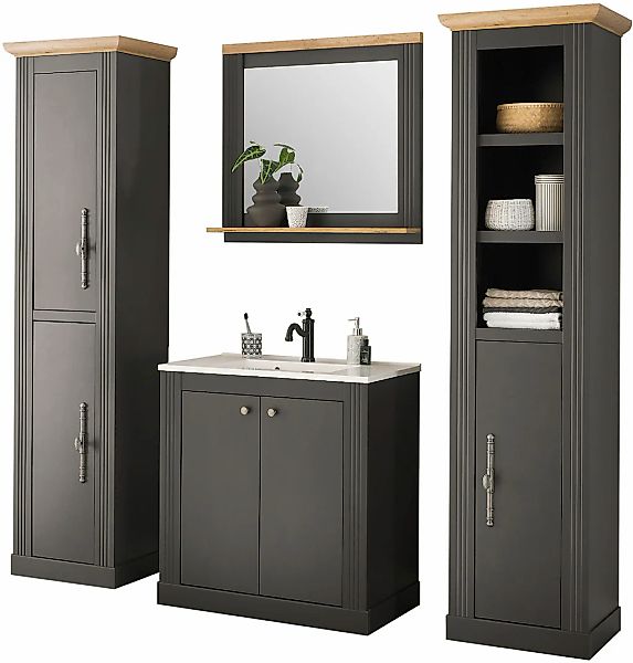 OTTO home Badmöbel-Set "WESTMINSTER, Bad im Landhausstil, 4-teiliges Badezi günstig online kaufen