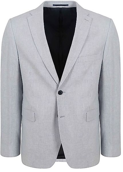 Suitable Blazer Leinen Streifen Hellblau - Größe 56 günstig online kaufen