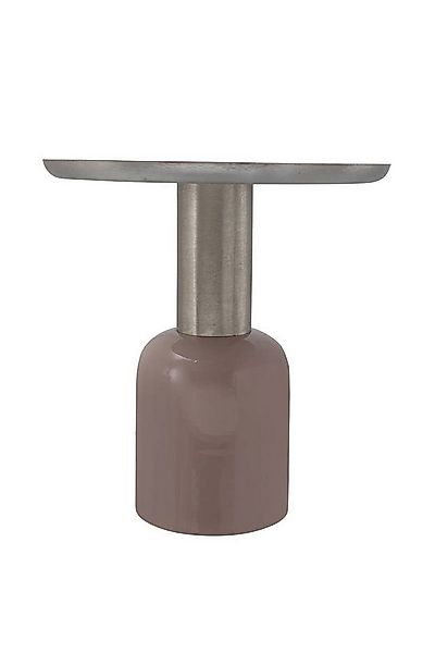 Qiyano Beistelltisch Beistelltisch Kiku Groß Altrosa Silber - Hochglanz - R günstig online kaufen