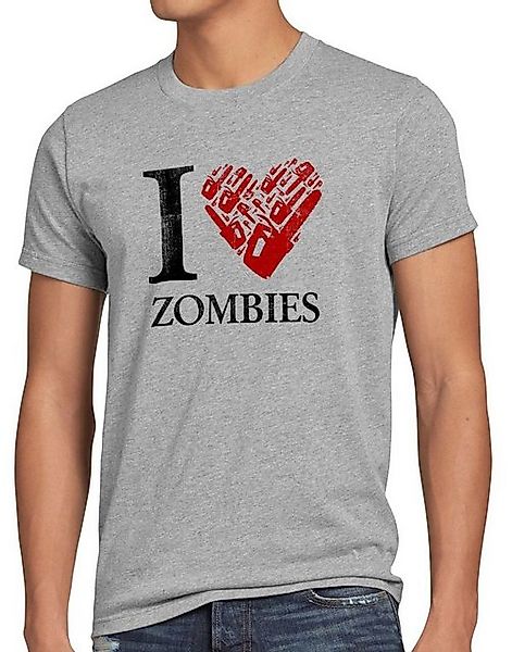 style3 T-Shirt Love Zombie walking kettensäge dead the halloween horror fil günstig online kaufen