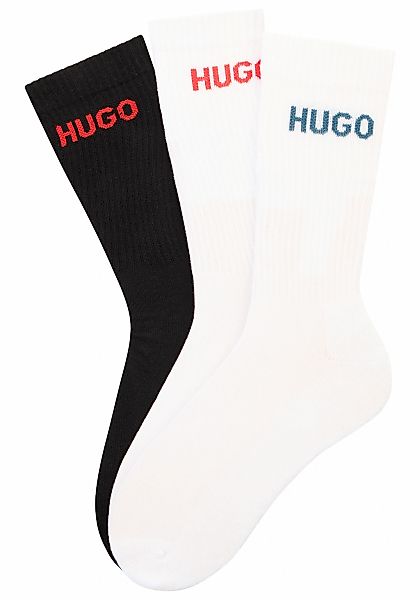 HUGO Underwear Socken "6P QS RIB LOGO CC" Packung, 6er Pack, 6 Paar tlg. mi günstig online kaufen