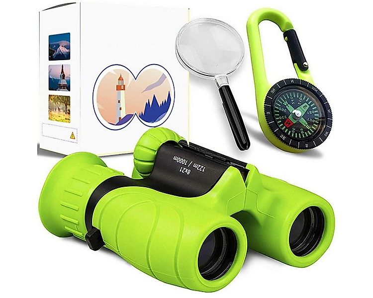 Novzep Outdoor-Spielzeug 8x21 Kinderfernglas-Set mit Lupe&Kompass günstig online kaufen