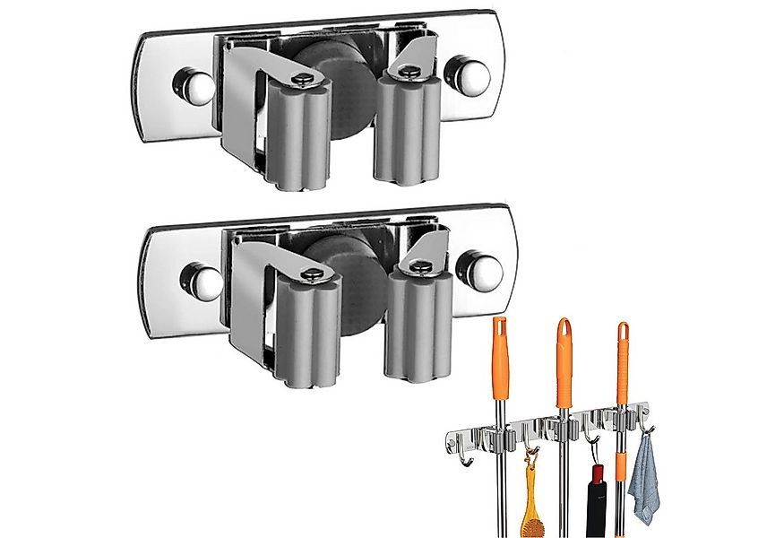 Mutig Wandhaken Besenhalterung Wand, Selbstklebender Besenhalter, Besen Mop günstig online kaufen