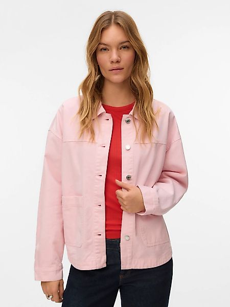 Vero Moda Jeansjacke "VMJAMIE LS DENIM SHACKET MIX NOOS" Baumwollmischung günstig online kaufen