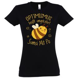 Youth Designz T-Shirt Optimismus heißt umgekehrt günstig online kaufen