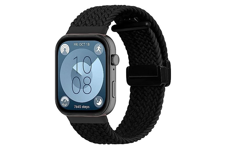 Wigento Smartwatch-Armband Für Huawei Watch Fit 4 / 4 Pro / 33 Geflochten S günstig online kaufen