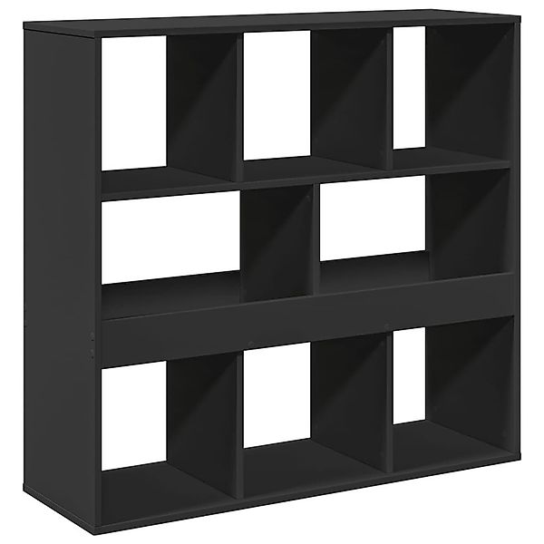 vidaXL Bücherregal Bücherregal/Raumteiler Schwarz 100x33x94,5 cm, günstig online kaufen