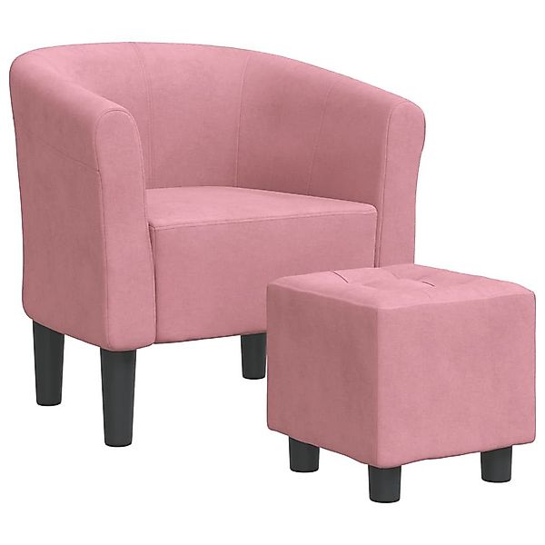 vidaXL Sessel Clubsessel mit Fußhocker Rosa günstig online kaufen