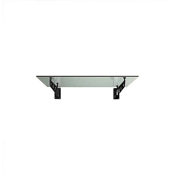 Glaszentrum Hagen S 170x90 cm Glasvordach inkl. Halter Ral7016 Klarglas günstig online kaufen