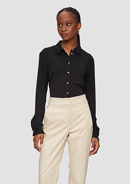 s.Oliver BLACK LABEL Langarmshirt Hemdbluse aus günstig online kaufen