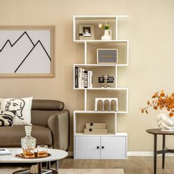 COSTWAY Bücherregal 6 Ebenen Standregal, 183 günstig online kaufen