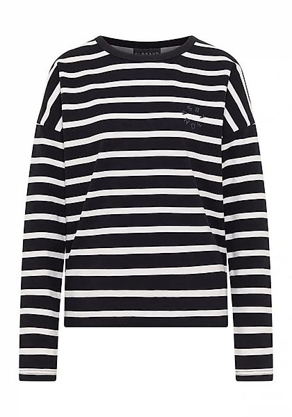 Elbsand Sweatjacke Sweatshirt Elva ELBSAND Coldwater_Cloud White_stripe günstig online kaufen