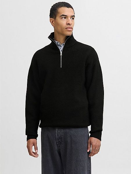 Jack & Jones Troyer JJESOHO OLLIE KNIT HALF ZIP SN Materialmix, relaxed fit günstig online kaufen