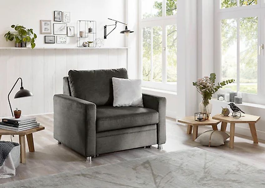 Die PlanBar Schlafsofa »MP-PD19021«, mit Längsschläferfunktion 80x210 cm günstig online kaufen