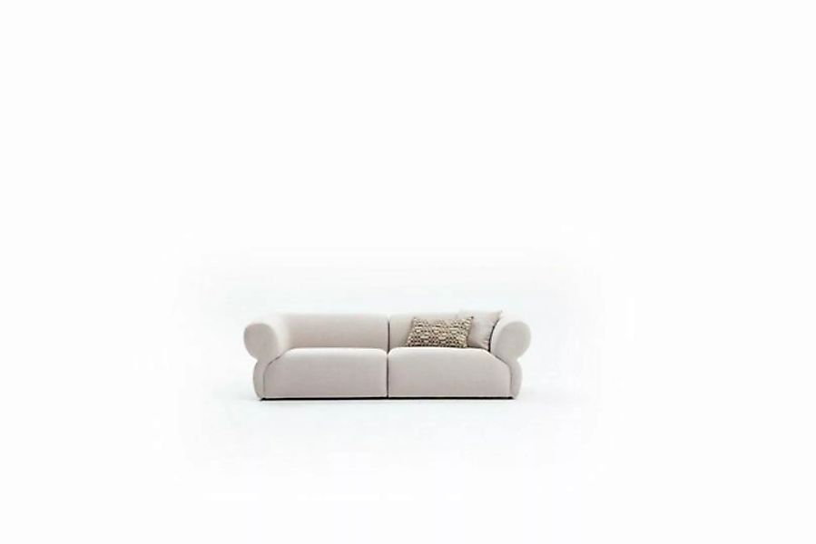 JVmoebel 3-Sitzer Beige Sofa Polster Möbel Dreisitzer 3 Sitzer Modern Desig günstig online kaufen